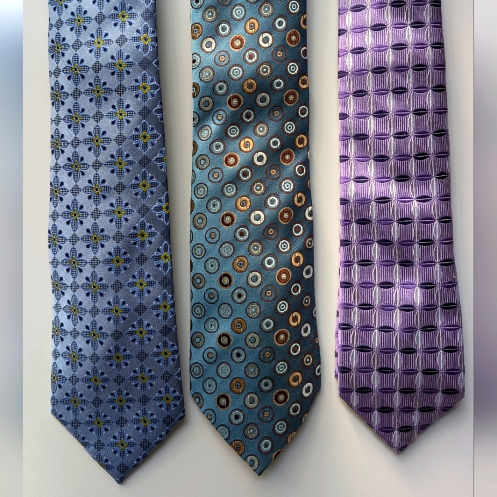 Bundle: (3) Silk Mens ties